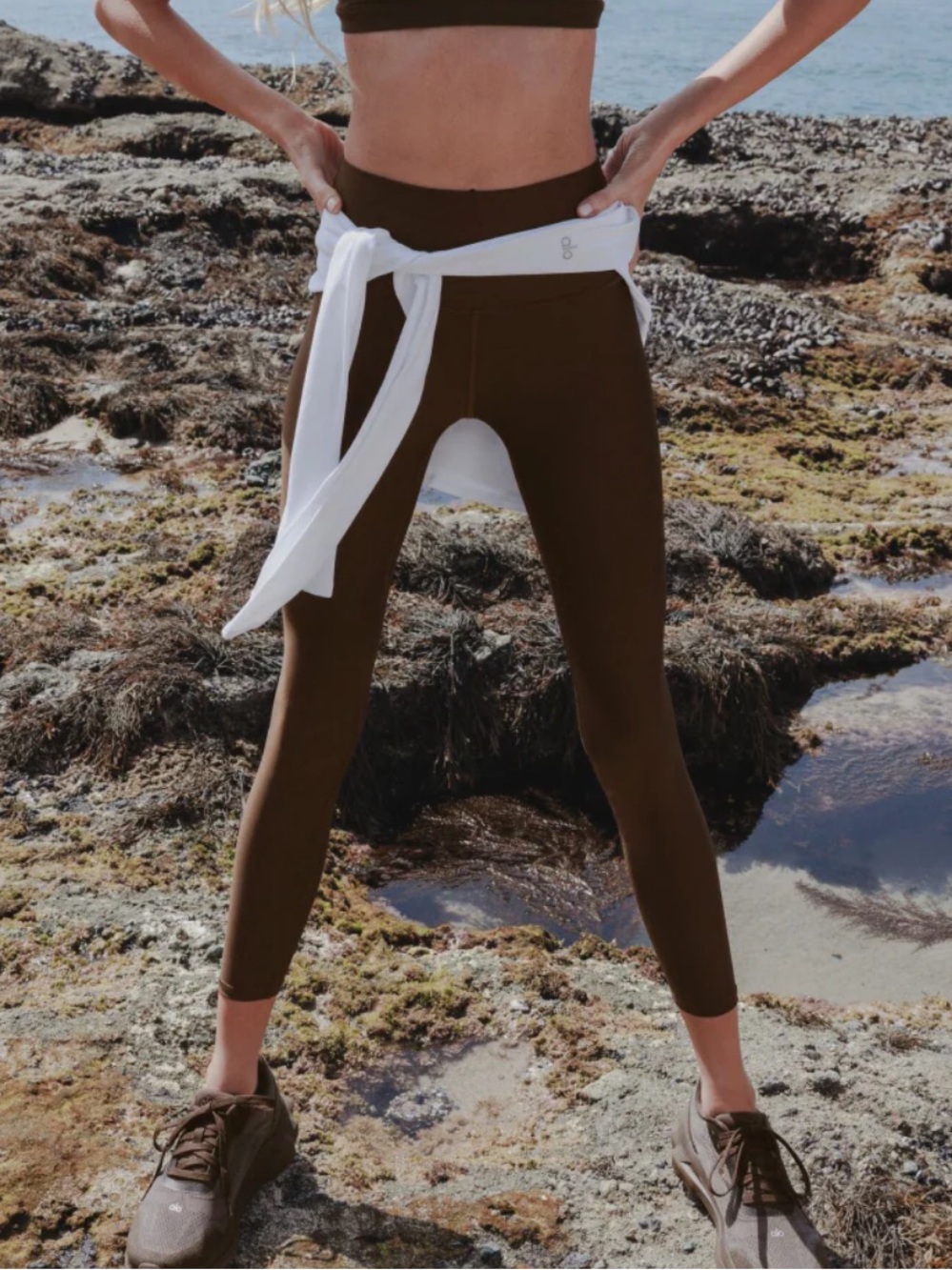 Alo 7/8 High-Waist Airlift Legging Espresso Brown | Women’s Size L